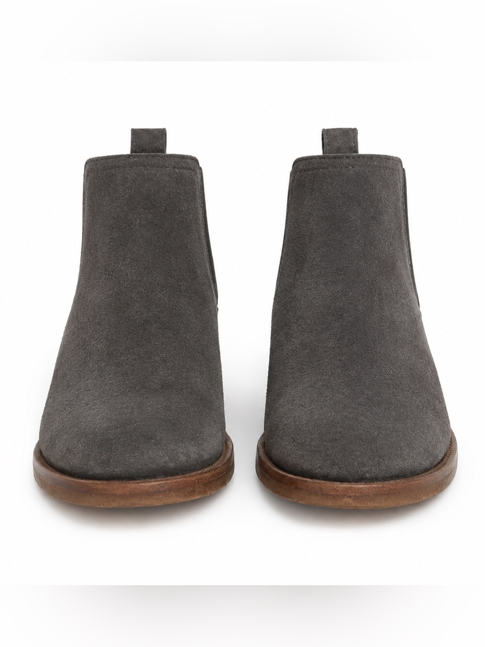 Lucky Brand Charcoal Suede Ankle Booties